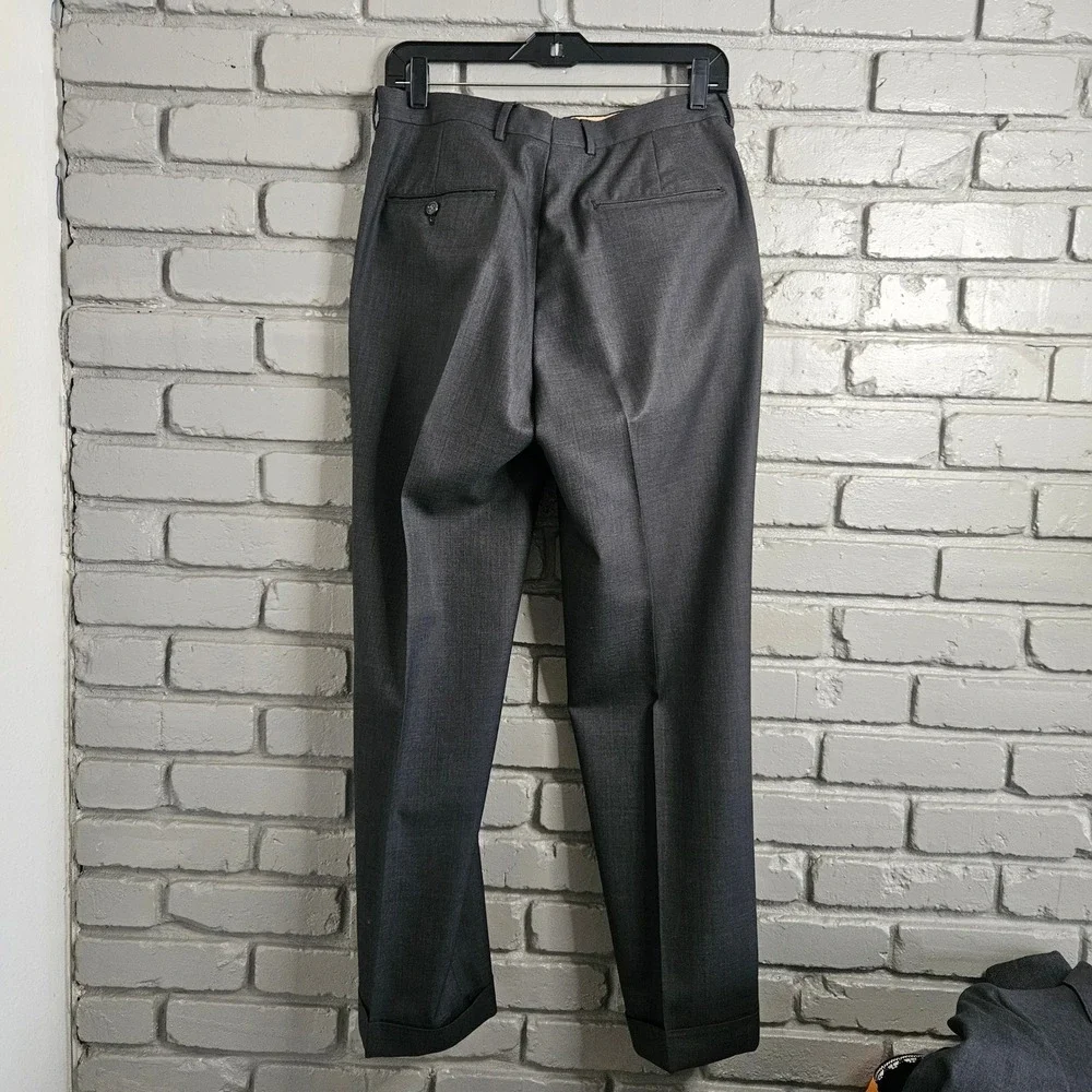 H Freeman & Son George J Good Berkeley Charcoal Gray Naturalaire‎ Suit Mens 39R